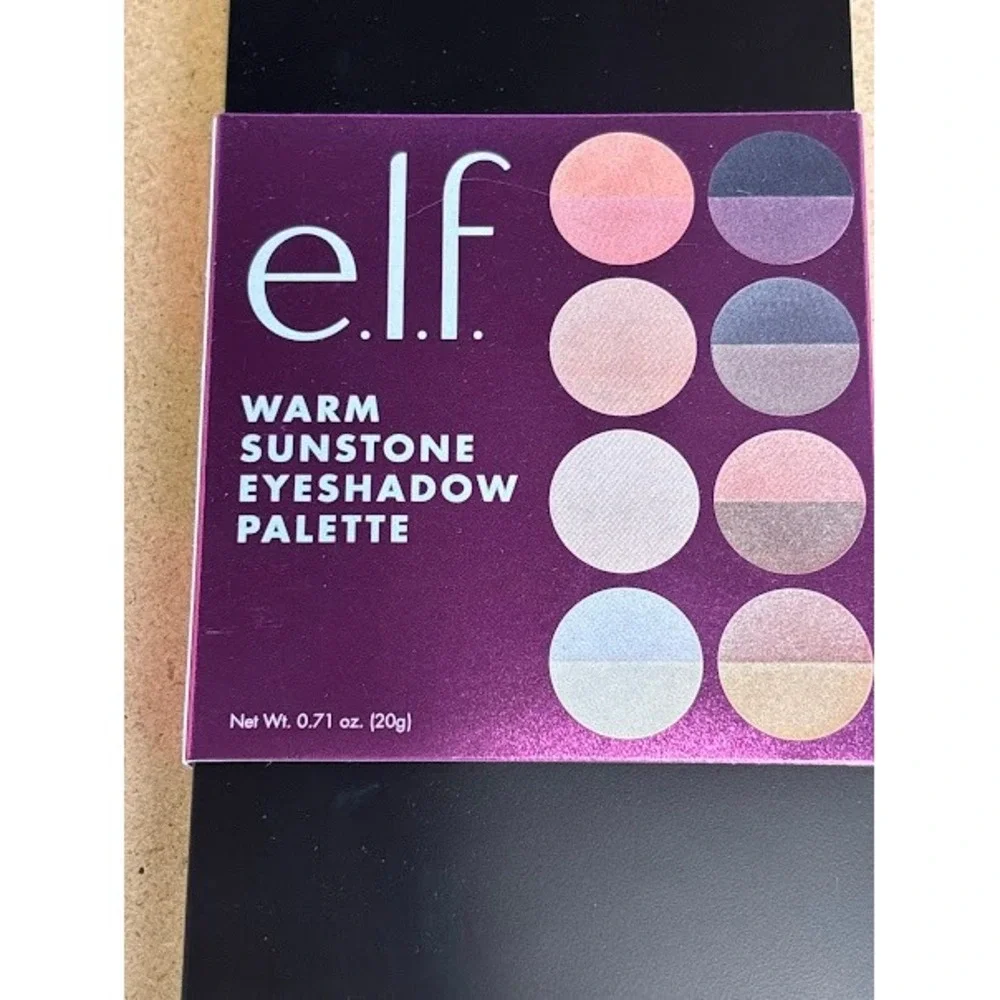 ELF Warm Sunstone Eyeshadow Palette 2 Base Shades 6 Matte‎ Metallic Finishes
